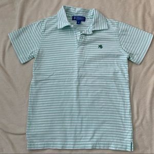 Mint Green and White Stripe Polo size 6